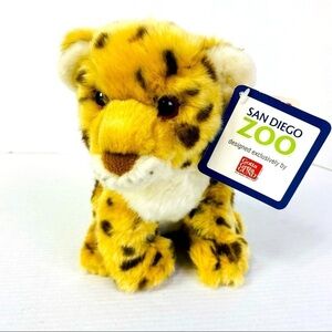 Gund Kubali The Cheetah San Diego Zoo Collectible 8” Realistic Plush W/ Tags